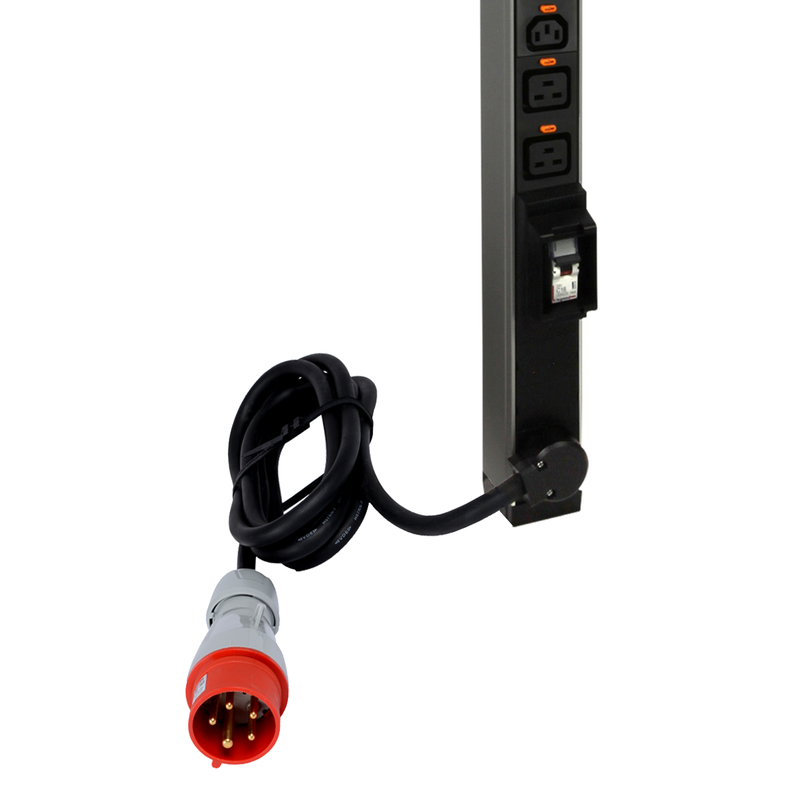 Legrand VDI PDU Блок распределения питания вертикальный 18 розеток С13 и 6 розеток С19 MCB трехфазный шнур питания 3м 16А