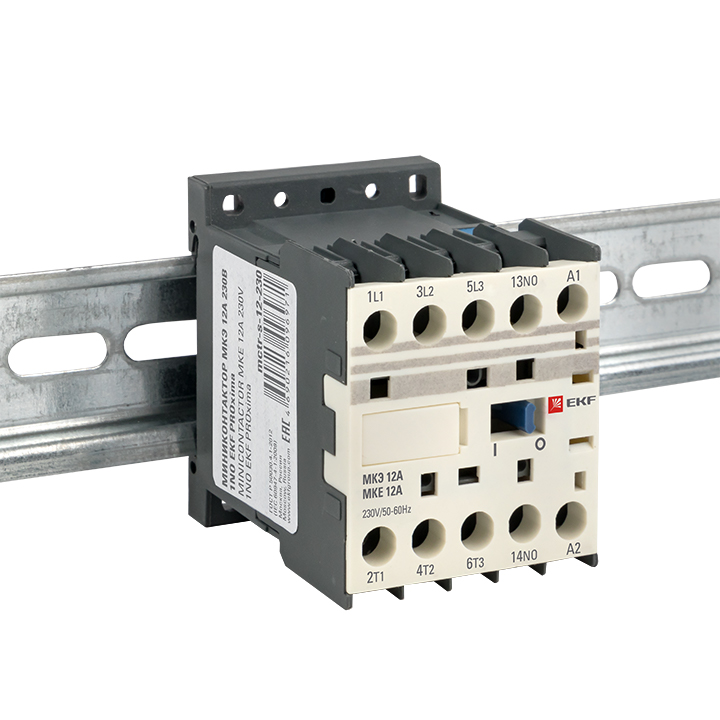 EKF PROxima Миниконтактор МКЭ 12А 230В 1NO
