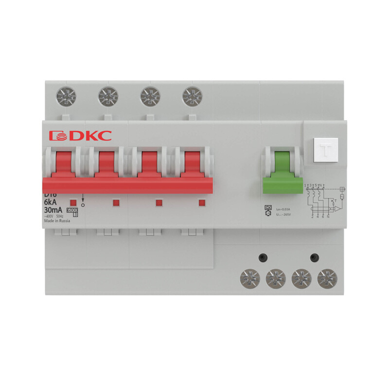 Дифференциальный автомат DKC YON pro АВДТ MDV63 3P+N 25A C 300mA 6kA тип A