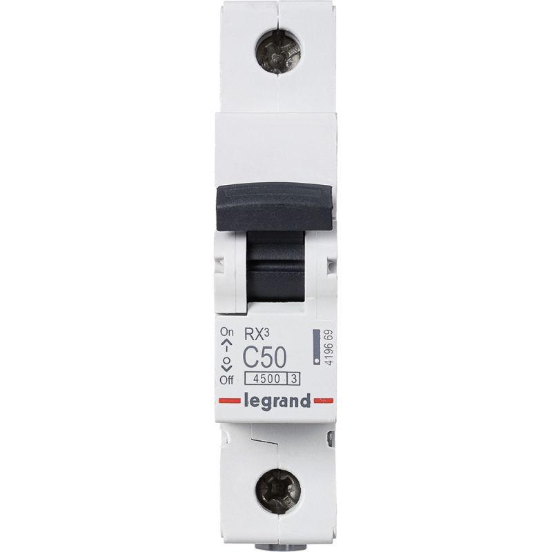 Автоматический выключатель Legrand LR  C 50А 4.5кА RX3 Leg 419669