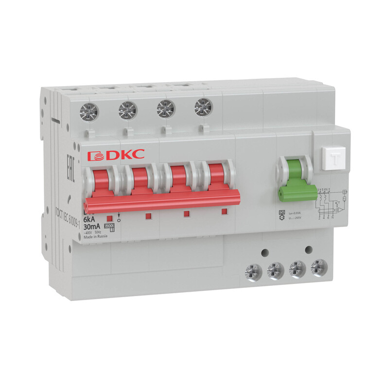 Дифференциальный автомат DKC YON pro АВДТ MDV63 3P+N 25A C 300mA 6kA тип A