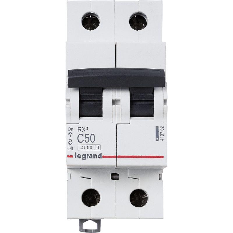 Автоматический выключатель Legrand LR 2п C 50А 4.5кА RX3 Leg 419702