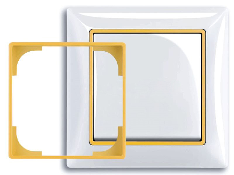 ABB BJB Basic 55 Жёлтый Вставка декоративная в рамку