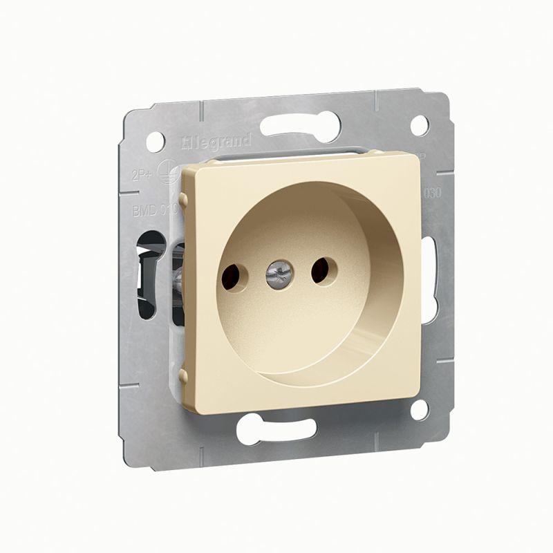 Розетка  Legrand 1-м СП Cariva 16А IP20 2P механизм сл. кость (DIY-упак.) Leg 695915