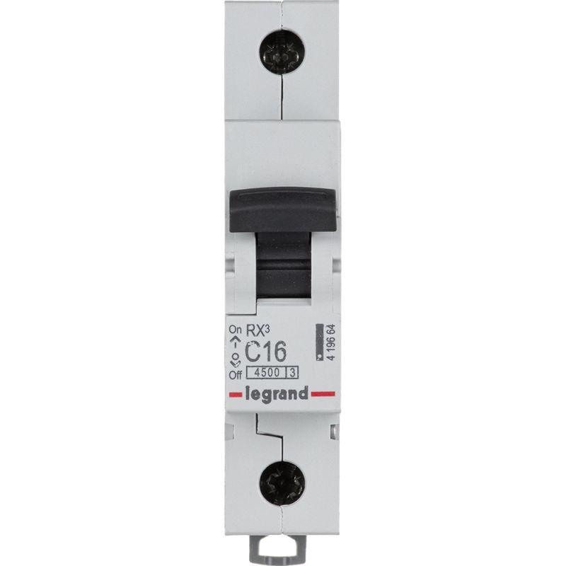 Автоматический выключатель Legrand LR  C 16А 4.5кА RX3 Leg 419664