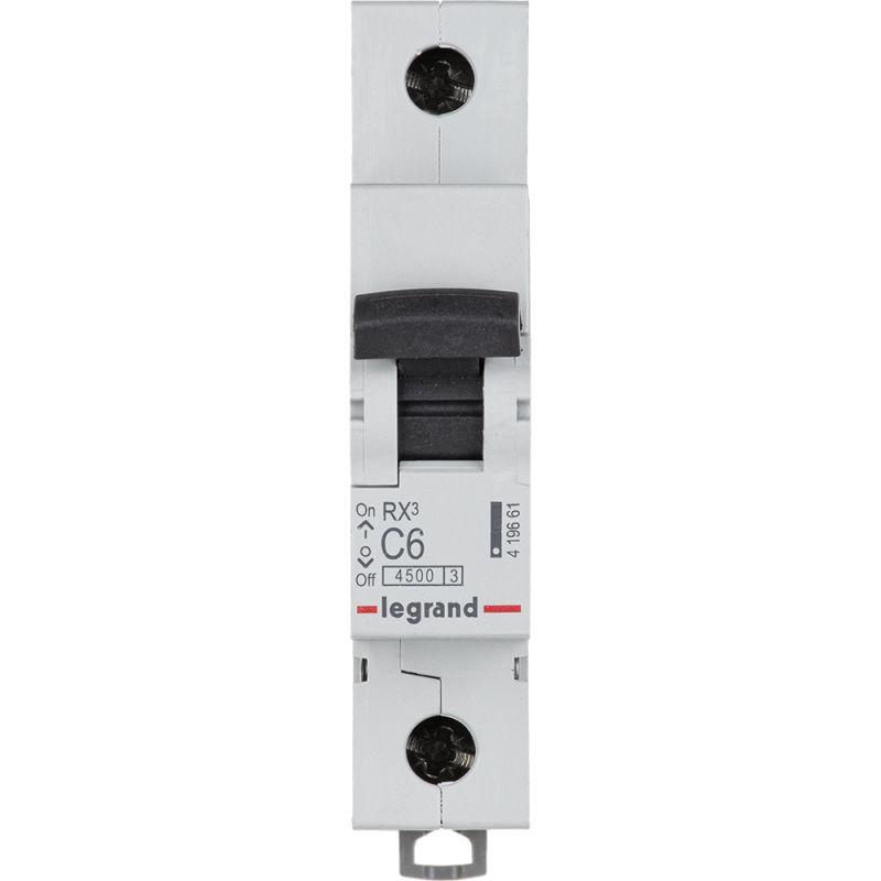 Автоматический выключатель Legrand LR  C 6А 4.5кА RX3 Leg 419661