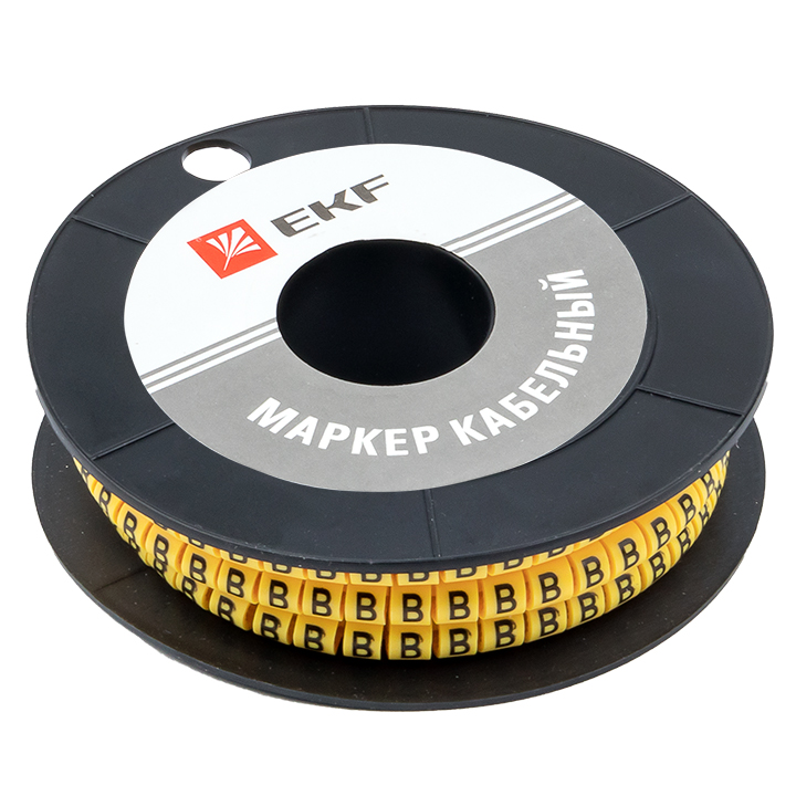 EKF PROxima Маркер кабельный 2,5 мм2 "B" (1000 шт.) (ЕС-1)
