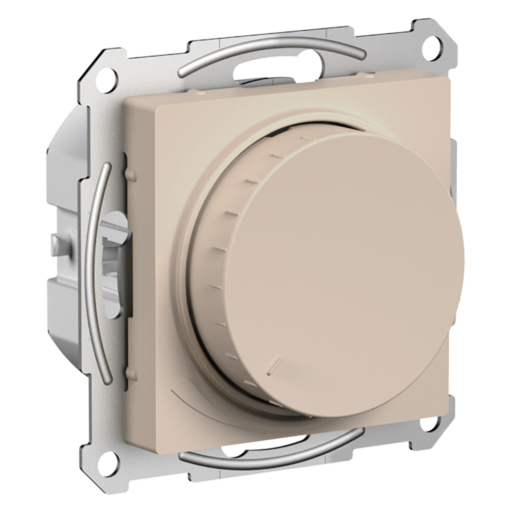 Systeme Electric AtlasDesign Песочный Светорегулятор (диммер) повор-нажим, LED, RC, 400Вт, мех