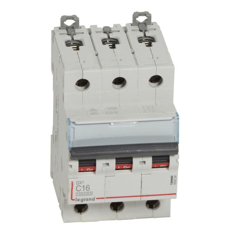 Автоматический выключатель Legrand LR 3п C 16А 16кА DX3 10000 3мод. 400В Leg 409254