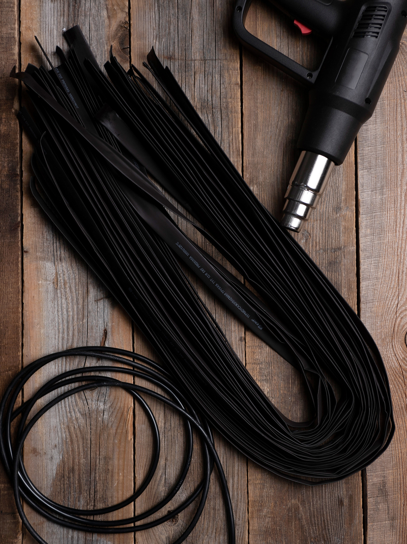 EKF PROxima Термоусаживаемая трубка ТУТ нг 12/6 черная в отрезках по 1м