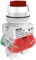 DEKraft Выключатель кноп. ABLFP D30 КРАСНЫЙ LED 220В ВK-30