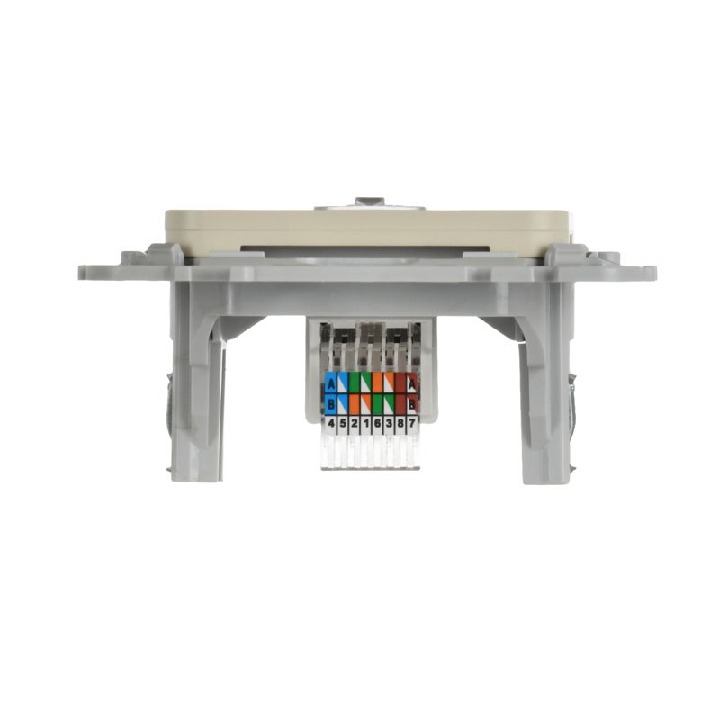 Розетка компьютерная СП FLITE РК5е-1-0-ФлСл RJ45 кат.5E UTP механизм сливочный IEK FI-K12-1-K86