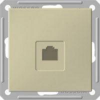 Розетка компьютерная RJ45 Schneider Electric W59, скрытый монтаж, шампань, RSI-152K5E-4-86