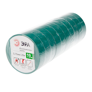 ЭРА 43645/43638 ПВХ-изолента 19мм*20м зеленая