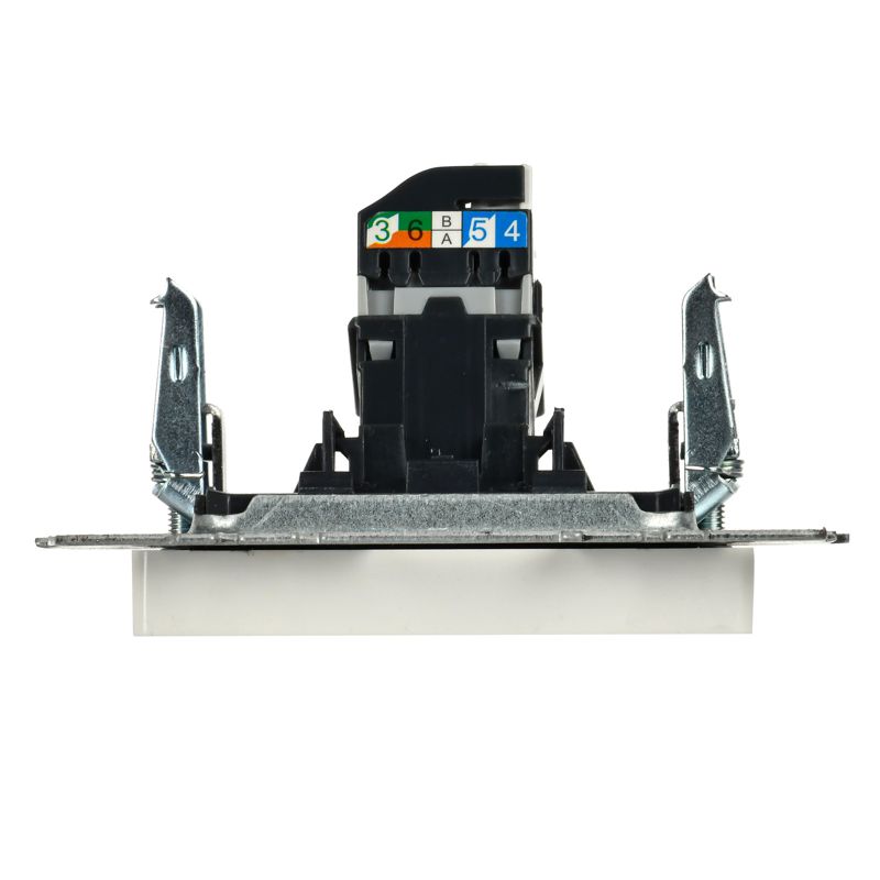 Розетка компьютерная СП RJ45 кат.5E BRITE РК10-БрБ механизм бел. IEK BR-K10-1-K01